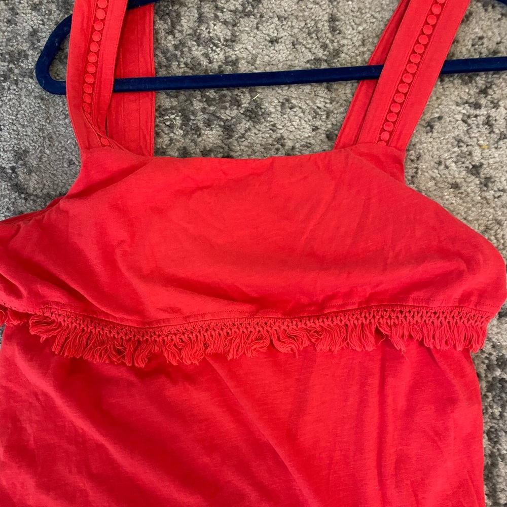 J Crew red top